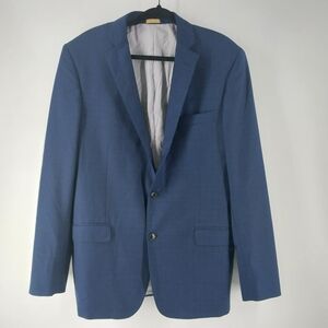 Brooks Brothers Explorer Regent Fit Blue Blazer Sport Jacket Size 42L Wool 88%